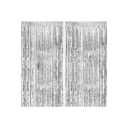 2li Gümüş Gri Kapı Duvar Parti Fon Arka Perde Işıltılı Yapışkanlı Doğum Günü Fotoğraf Perdesi