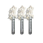 3 Adet Gümüş Gri Konfeti Çevirmeli 30 Cm