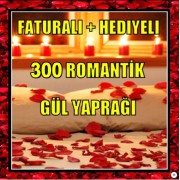 300 GÜL YAPRAĞI + 10 KALPLİ MUM HEDİYE yapay gül yaprakları