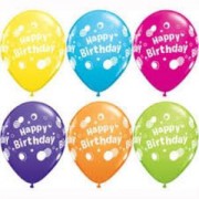 32 Adet Happy Birthday Baskılı Karışık Balon Doğum Günü Ucuz