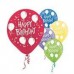 32 Adet Happy Birthday Baskılı Karışık Balon Doğum Günü Ucuz