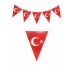 3lü Flama Set (23 Nisan Flama, Atatürk Baskılı, Türk Bayrağı Baskılı Bayrak Kağıt) 19 Mayıs Süs