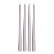 4 Adet Beyaz İnce Şamdan Mum 19x1cm Romantik Malzemeler
