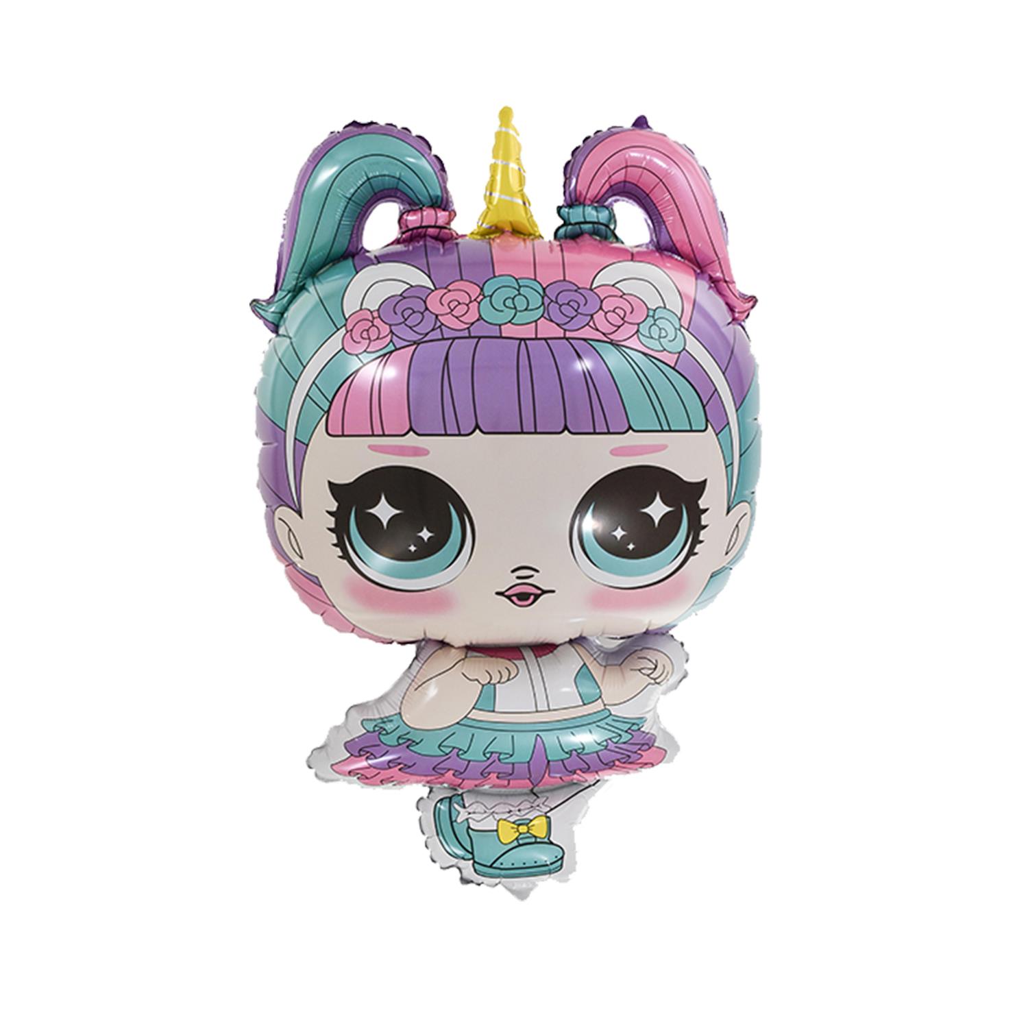 4 Adet Lol Bebek Folyo Balon Seti, Doğum Günü Balonları