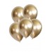 5 Ad 1.Kalite Gold Altın Renkli Parlak Krom Metalik Aynalı Balon