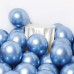 5 Ad 1.Kalite Mavi Renkli Parlak Krom Metalik Aynalı Balon