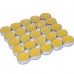 50 Adet Limon Kokulu Sarı Tea Light Mum - Parti Dolabı