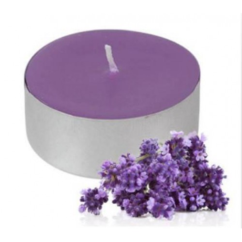 10 Adet Mor Yuvarlak Küçük Minik Tealight  Mum, Yer Mumu - Parti Dolabı