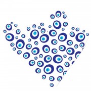 50 Adet Nazar Boncuklu Kız - Erkek Bebek 40 Mevlidi Lokum Kutusu