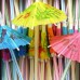 50 Adet Renkli Şemsiyeli Kokteyl Pipet - Parti Dolabı
