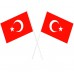 50li Türk Bayrağı Baskılı Çubuklu Bayrak
