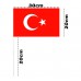 50li Türk Bayrağı Baskılı Çubuklu Bayrak - Parti Dolabı