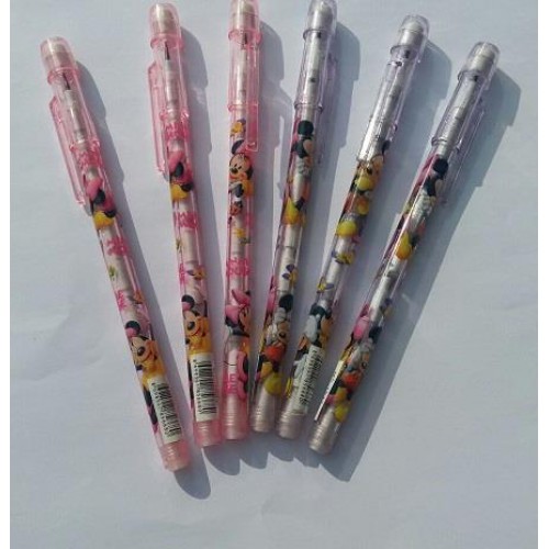 6 Adet Minnie Mouse Silgili kalem Kız Doğum Günü Parti malzemesi - Parti Dolabı