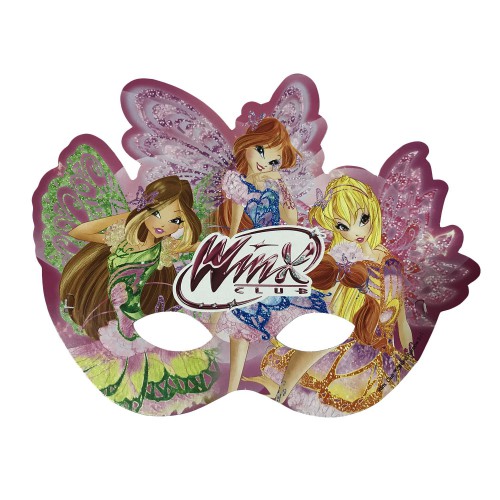 6 Adet Winx Club Temalı Konsept Parti Maskesi - Parti Dolabı