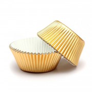 100 Altın Sarısı Gold Dore Cupcake Kalıbı Kek Kapsülü Muffin Kabı