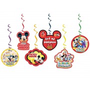 6lı Mickey Mouse Partisi Konsept Organizasyonu Yazı Süsleri