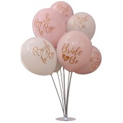 7 Bride To Be Balon + 1 Balon Standı Bekarlığa Veda Masa Üstü Dekor Süs Standı