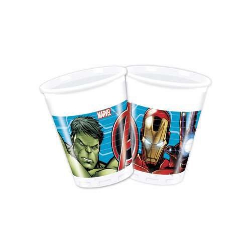 8 Adet Avengers Plastik Bardak 200ml Yenilmezler Parti Malzemesi - Parti Dolabı