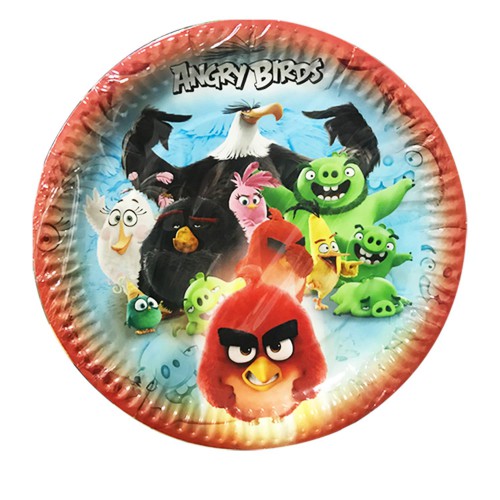 8 Adet Angry Birds Kağıt Tabak, Doğum Günü Parti Konsepti - Parti Dolabı