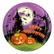 8 Adet Halloween Partisi Kağıt Tabak, Cadılar Bayramı Ürünleri