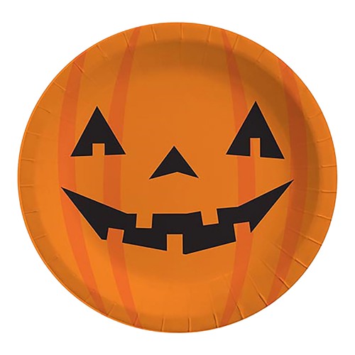 8 Adet Halloween Partisi Kağıt Tabak, Cadılar Bayramı Ürünleri - Parti Dolabı