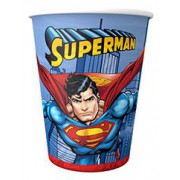 8 Adet Superman Bardak, Süperman 220cc Doğum Günü Parti Malzemesi