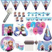 8 kişilik Lüks Elsa Parti Konsepti Malzemeleri Paketi, Frozen