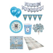 8 Kişilik Mavi Diş Buğdayı Günü Ilk Dişim Çıktı Parti Süsleri Erkek Parti Seti Süsleme Paketi