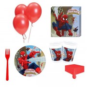 8 Kişilik Örümcek Adam Doğum Günü Parti Malzemeleri, Spiderman