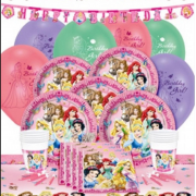 8 Kişilik Prenses Teması Parti Malzemeleri Konsept Ürünleri Seti