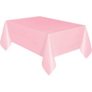 Açık-Şeker Pembe Kullan At Plastik Masa Örtüsü, 120x180 cm Naylon