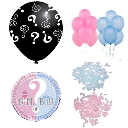Bebek Cinsiyet Belirleme Balonu Paketi, Öğrenme Partisi Malzemesi - Parti Dolabı