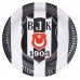 Beşiktaş 16 Kişilik 8 Parça Doğum Günü Seti malzemeleri süsleri