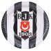 Beşiktaş 8 Kişilik 7 Parça Doğum Günü Set Mini siyah beyaz