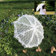 Beyaz Dantelli Gelin Damat Şemsiyesi Ucuz Bayan Aksesuar Satın Al