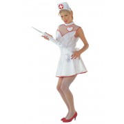 Beyaz M Beden Hemşire Kostümü, Yetişkin Medium Hemşire Kıyafeti