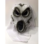 Beyaz Pelerinli Hayalet Maske Şaka Malzemesi, Korku Maskesi
