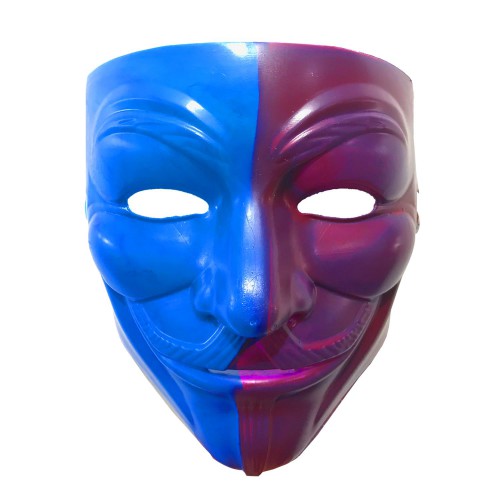 Bordo Mavi Trabzonspor V For Vendetta Maskesi, Ts Taraftar Maske - Parti Dolabı