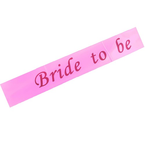Bride To Be Kuşak, Toz Pembe Bekarlığa Veda Gelin Kuşağı Çapraz - Parti Dolabı