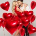 Büyük Kırmızı Kalp Balon 14 Şubat Sevgililer Günü Aşk Balonları - Parti Dolabı