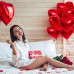 Büyük Kırmızı Kalp Balon 14 Şubat Sevgililer Günü Aşk Balonları - Parti Dolabı
