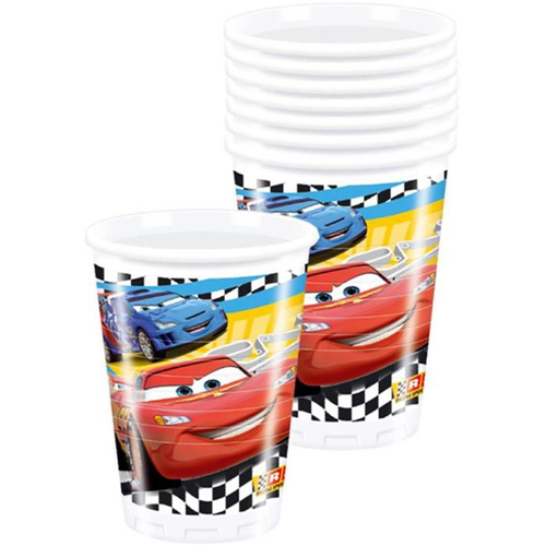 Cars 8li Bardak Mcqueen Doğum Günü Parti Bardağı 200ml - Parti Dolabı