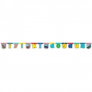 Disney Planes Uçaklar Konsepti İyi ki Doğdun Yatay Yazı Süslemesi