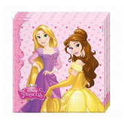 20 Adet Pembe Disney Prensesler Doğum Günü Parti Konsept Peçetesi