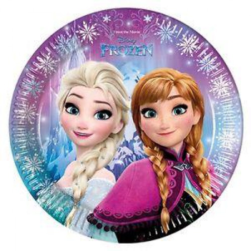 Elsa Frozen 8li Tabak 23cm Doğum Günü Parti Tabağı