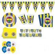Fenerbahçe 8 Kişilik 7 Parça Doğum Günü Set Mini Sarı Lacivert