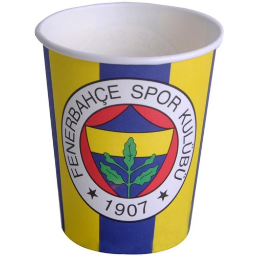 Fenerbahçe 8li Bardak Doğum Günü Parti Bardağı 200ml Ucuz Sarı Lacivert