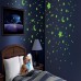 Fosforlu Yapışkanlı Yıldız Duvar Süsü, Gece Parlayan Sticker - Parti Dolabı