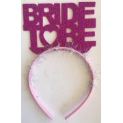 Fuşya Koyu Pembe Bride To Be Yazılı Taç, Bekarlığa Veda Partisi