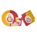 Galatasaray 24 Kişilik 12 Parça Doğum Günü Seti malzemeleri süsleri